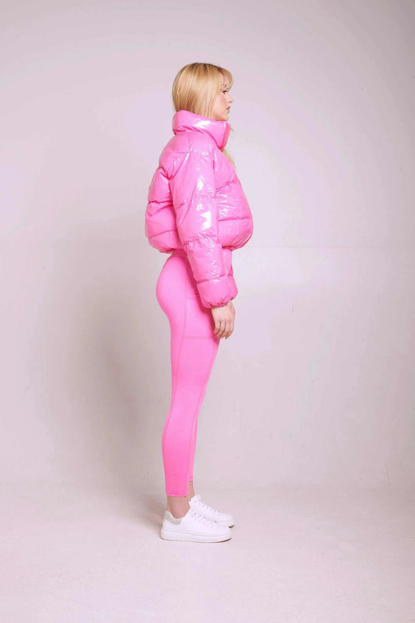 即日配送 DREAMIN PINK BOA COAT　L XFLWAM Womens Casual Blazer Jacket Gold Button Long Sleeve