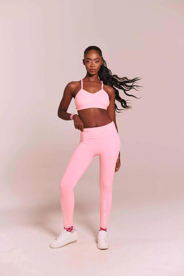 Blush pink workout leggings online