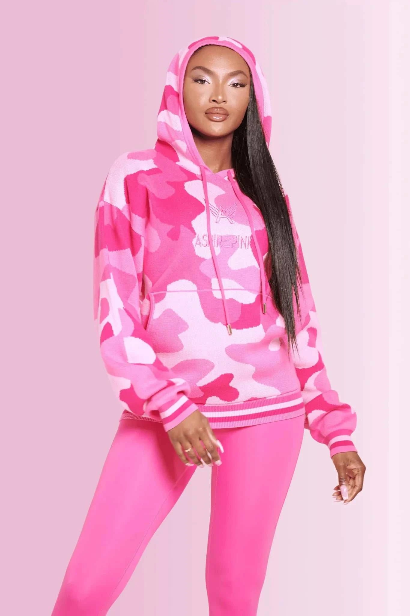Pink camouflage hoodie hotsell